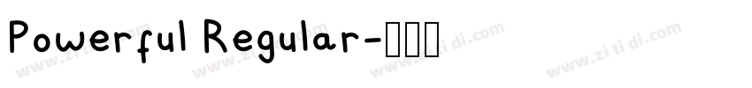 Powerful Regular字体转换